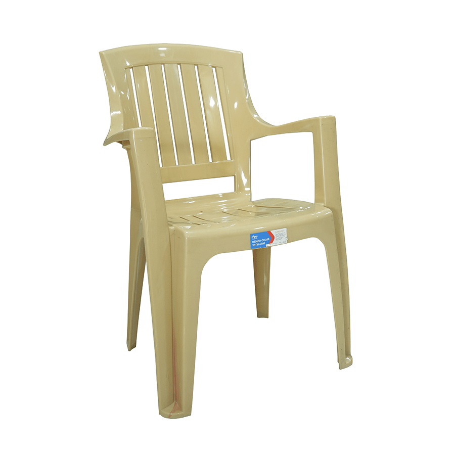 Renzo Chair with Arm Renzo Chair with Arm Beige Mandaue Foam