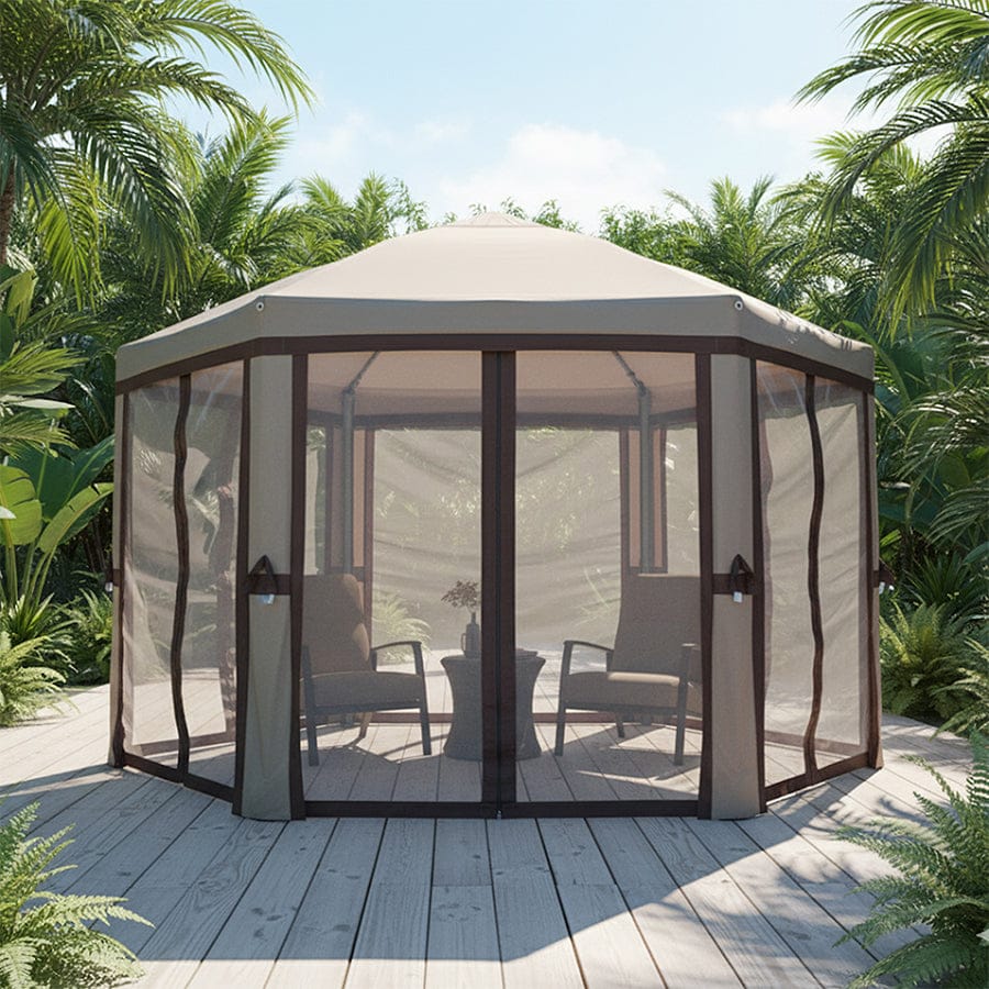 Reva Hexagon Folding Gazebo