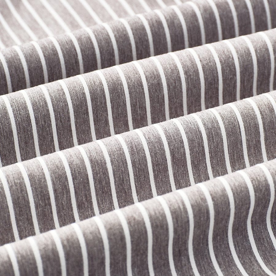 Reversible Stripe Khaki Pillowcases