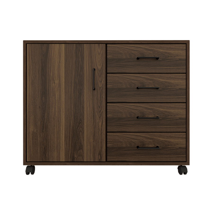 MORE RHYS OPTIONS Rhys Low 4 Drawer with Door Pedestal Rhys Low 4 Drawer with Door Pedestal Mandaue Foam