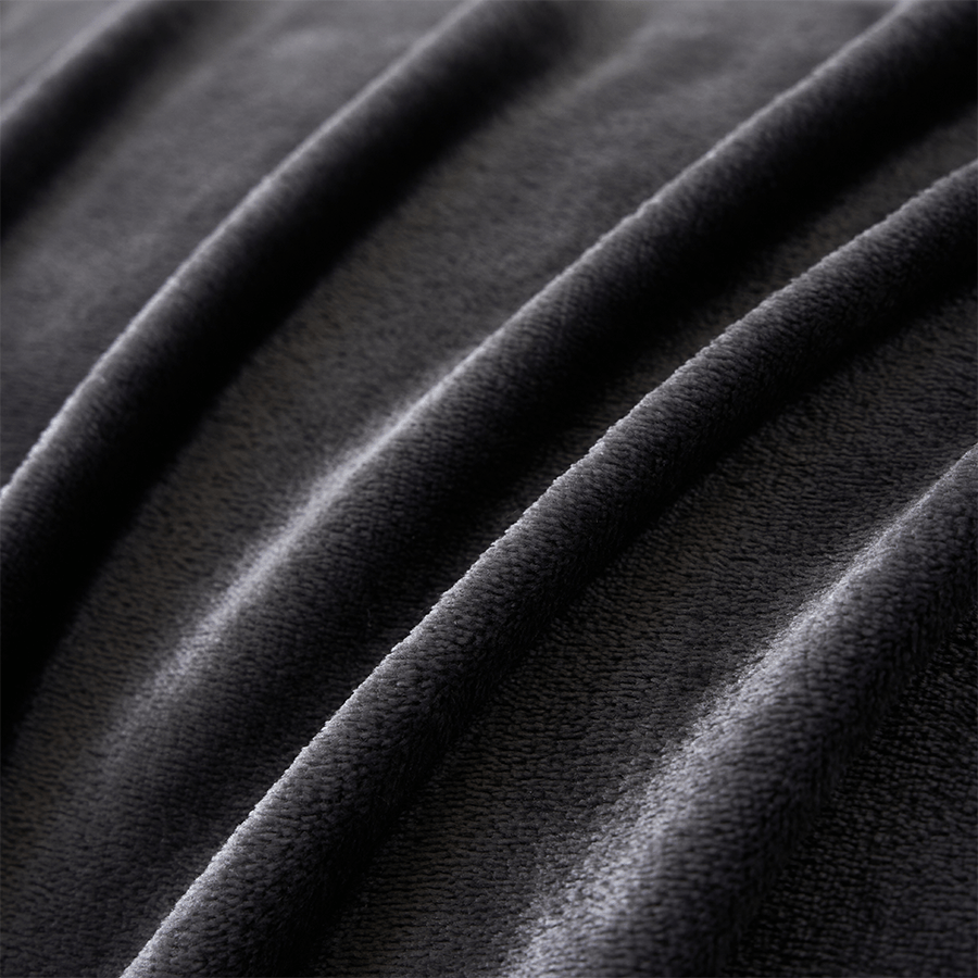 Rion Plain Bedspread - Charcoal