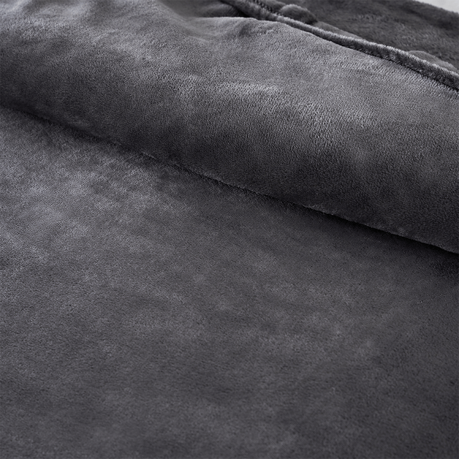 Rion Plain Bedspread - Charcoal