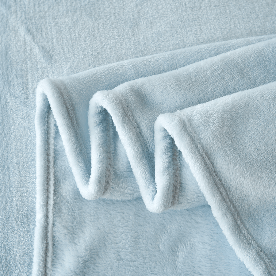 Rion Plain Bedspread - Light Blue