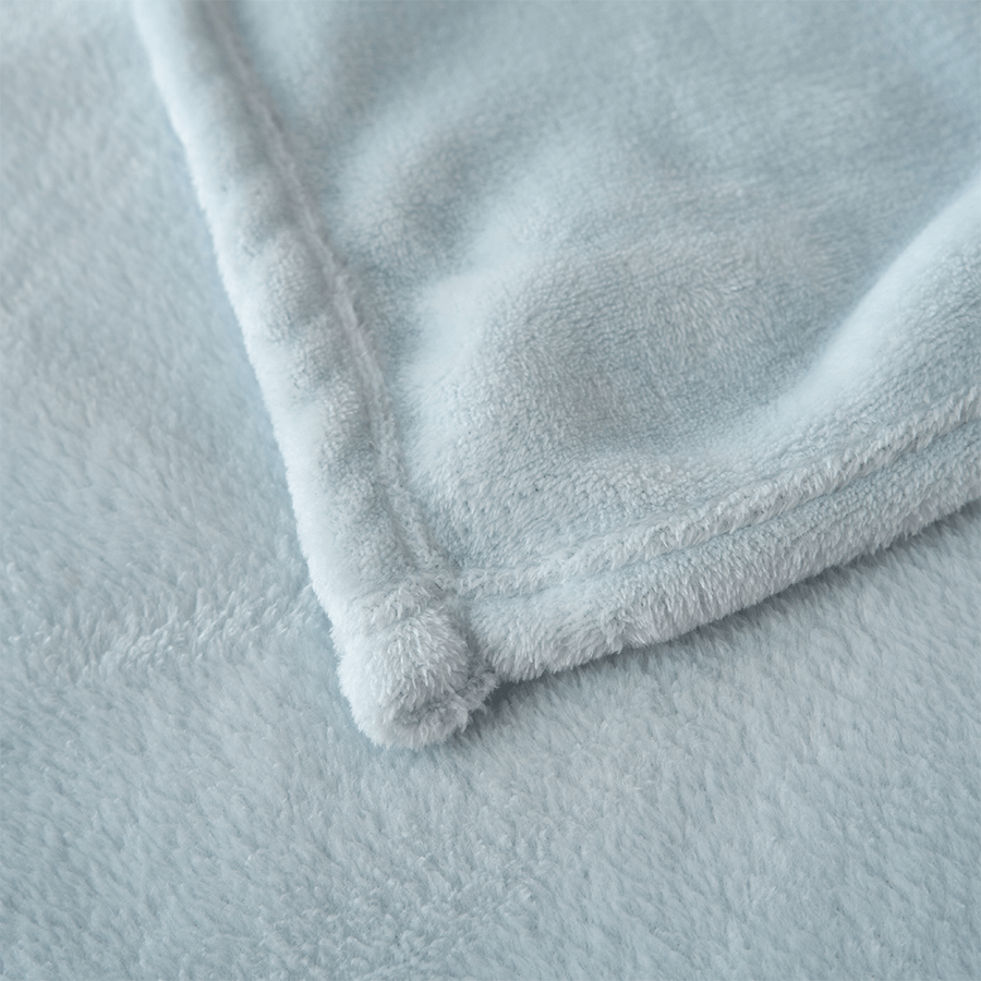 Rion Plain Bedspread - Light Blue
