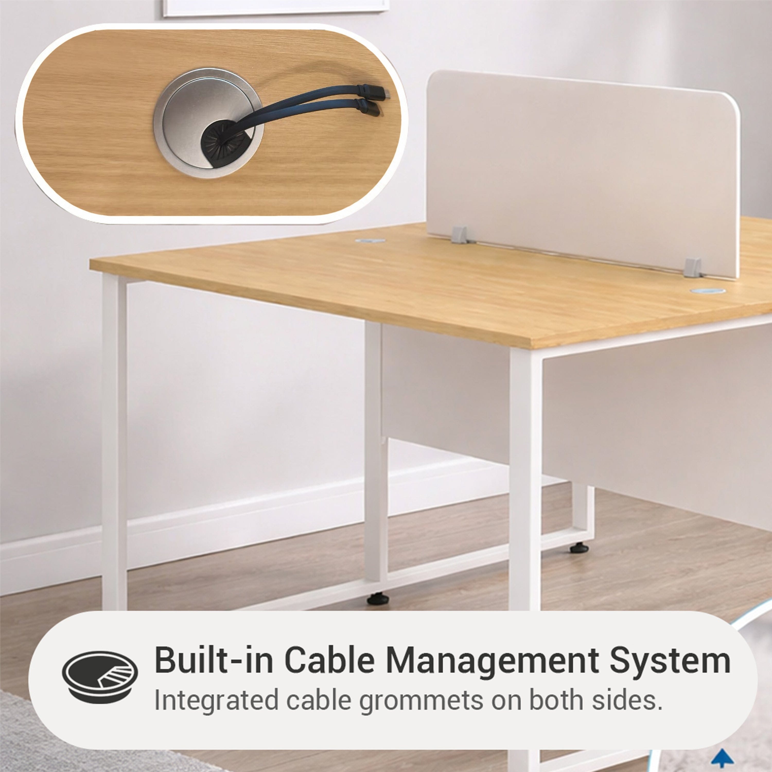 Rollins 2 Seater Workstation Desk