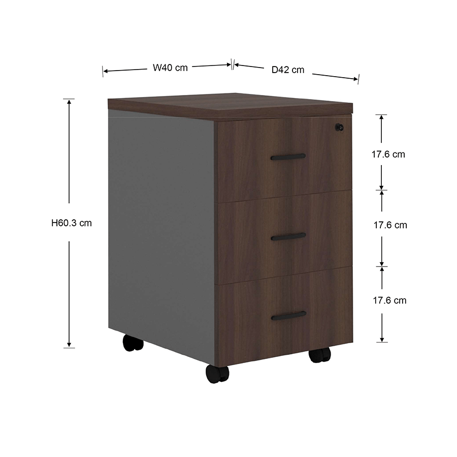 MORE ROLLINS OPTIONS Rollins 3 Drawer Mobile Pedestal Rollins 3 Drawer Mobile Pedestal Mandaue Foam