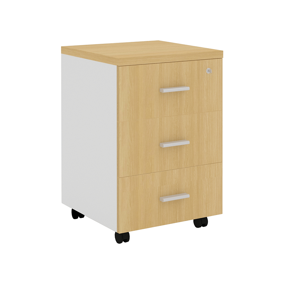 MORE ROLLINS OPTIONS Rollins 3 Drawer Mobile Pedestal Rollins 3 Drawer Mobile Pedestal Oak Mandaue Foam