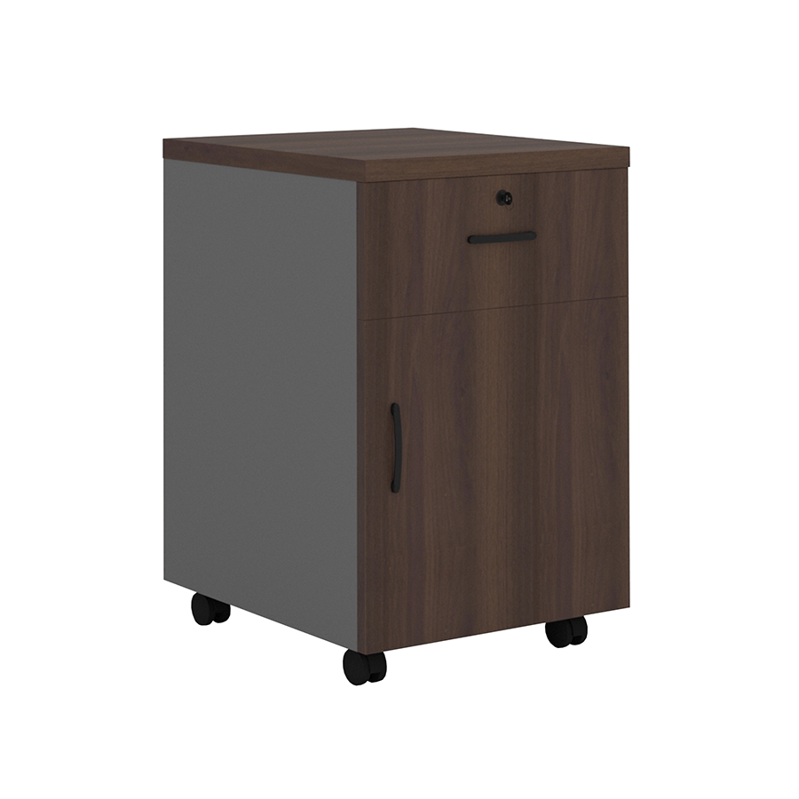 MORE ROLLINS OPTIONS Rollins Mobile with 1 Door Pedestal Rollins Mobile with 1 Door Pedestal Walnut Mandaue Foam