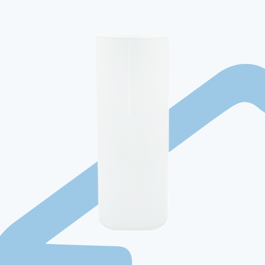 Rotex White Glass Vase 40cm