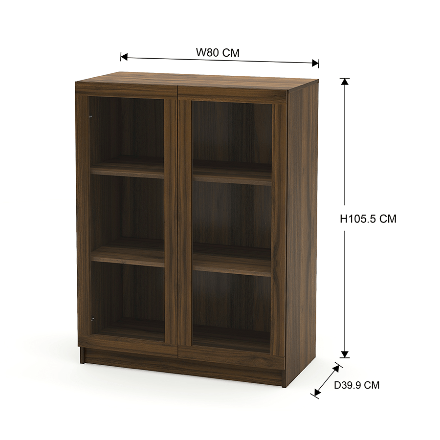 MORE RUSSEL OPTIONS Russel 80 cm Low Glass Cabinet Russel 80 cm Low Glass Cabinet Mandaue Foam