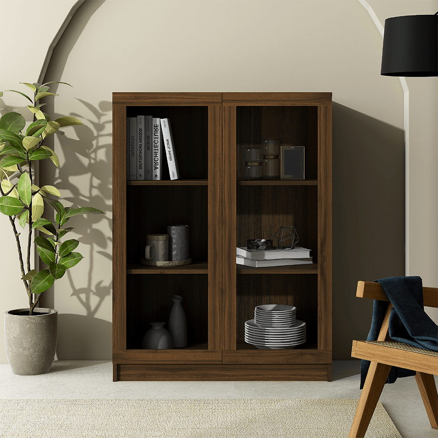 MORE RUSSEL OPTIONS Russel 80 cm Low Glass Cabinet Russel 80 cm Low Glass Cabinet Mandaue Foam