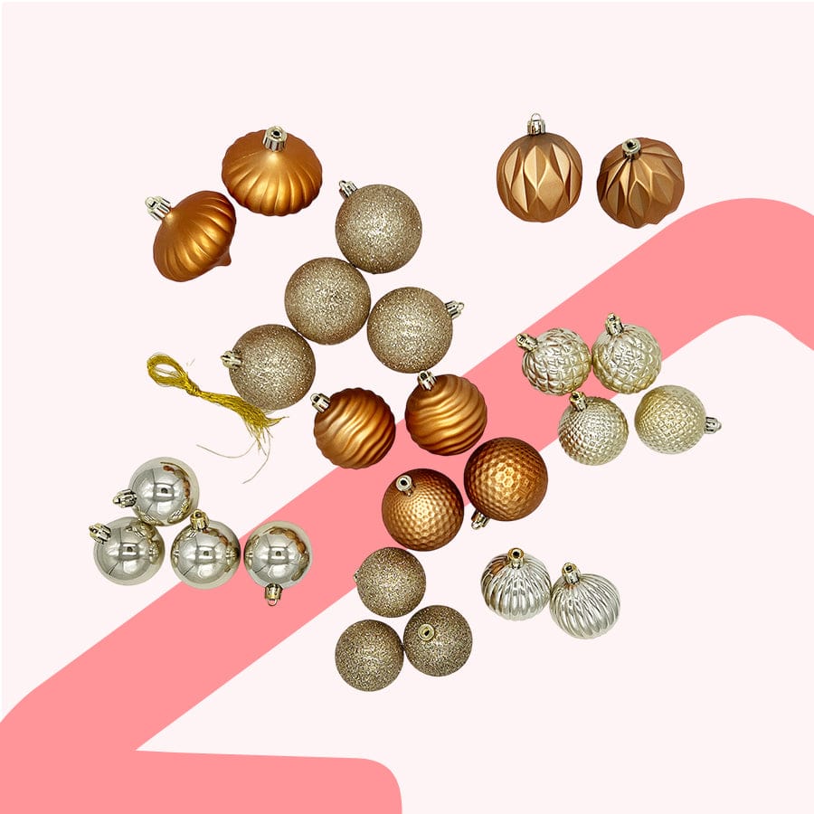 Rustic Deluxe 25 pcs/set Plastic Ball Set