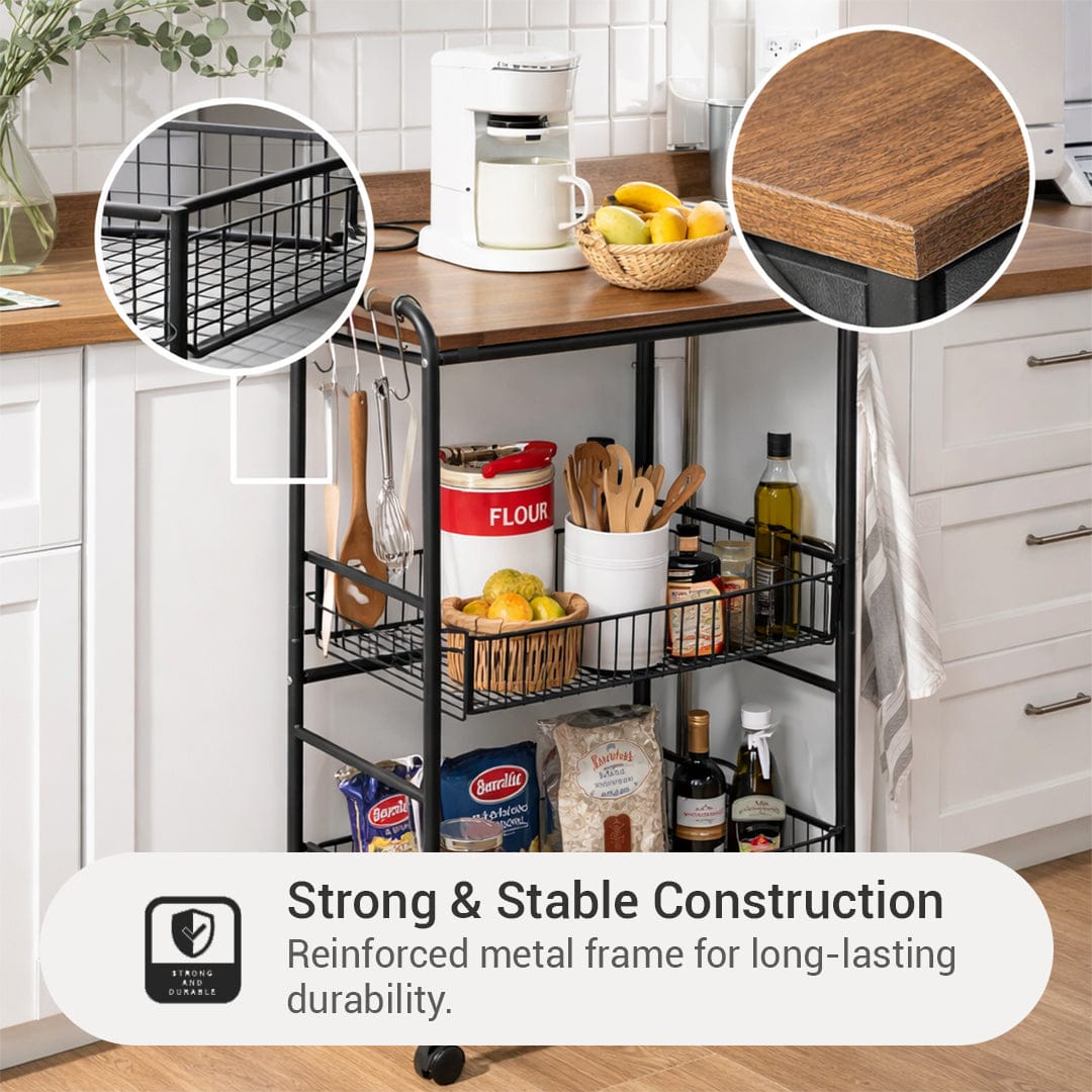 Ryden Wide Kitchen Trolley