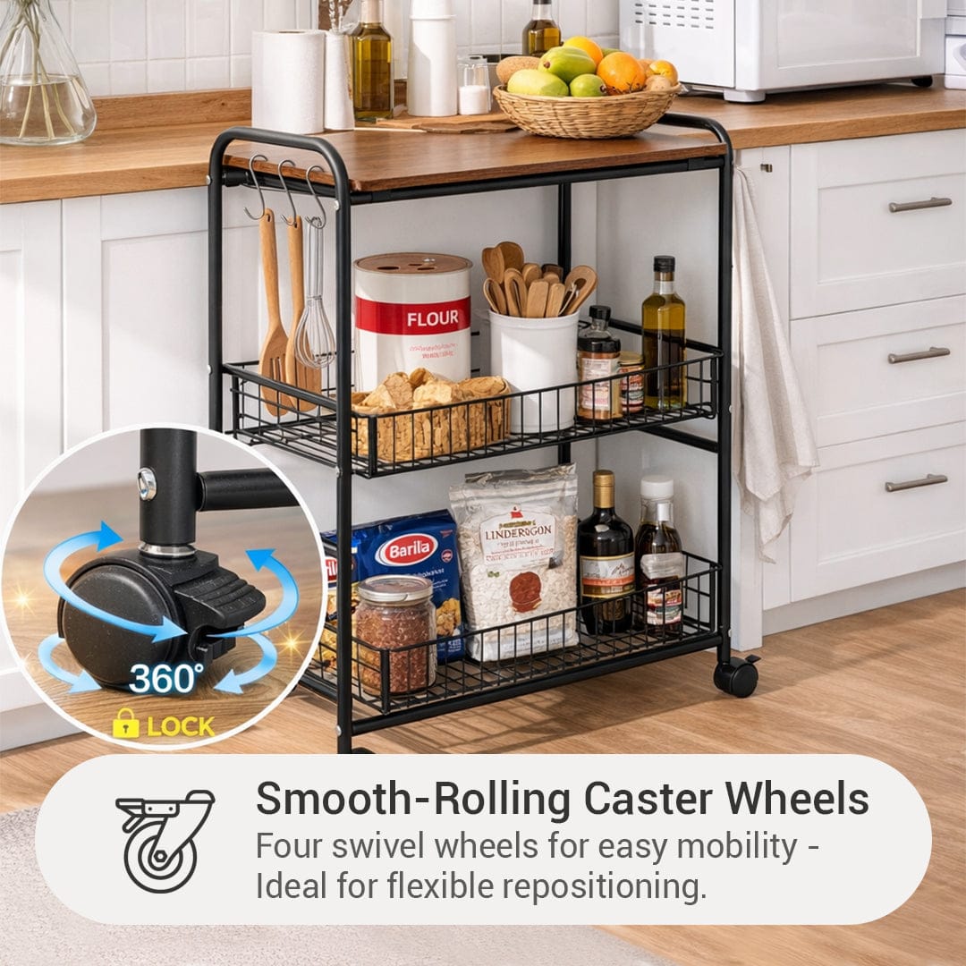 Ryden Wide Kitchen Trolley