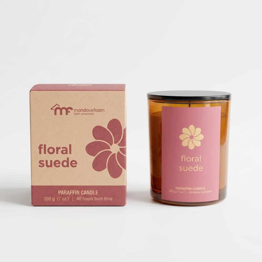 Scented Candle 200g - Floral Suede