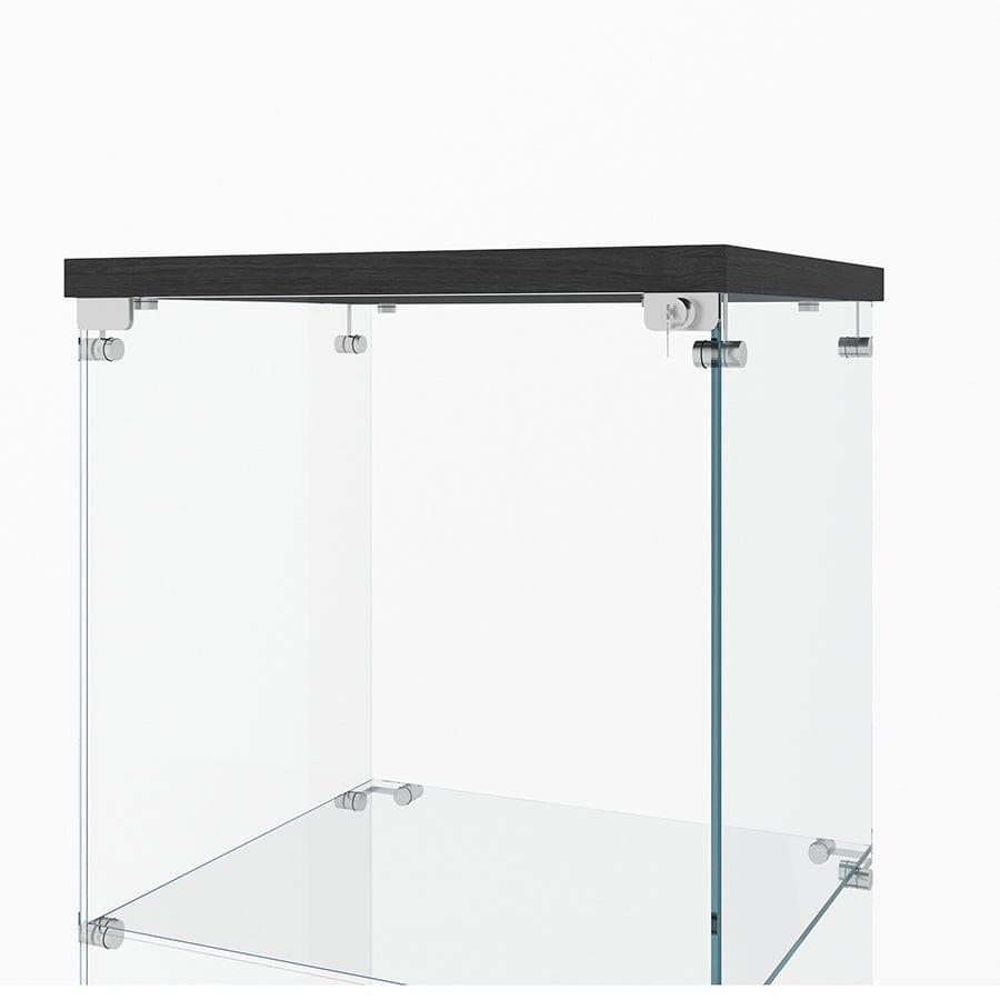 Serris 3 Tier 1 Door Glass Cabinet