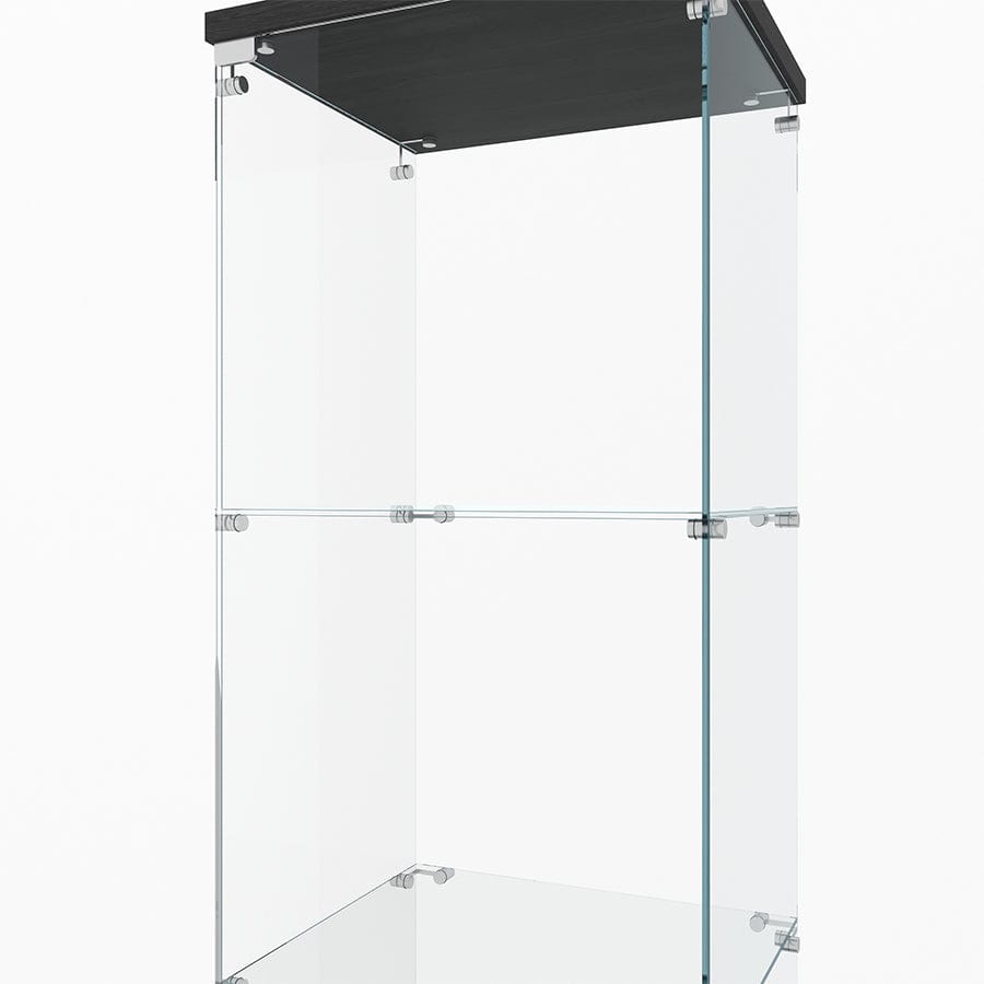 Serris 3 Tier 1 Door Glass Cabinet