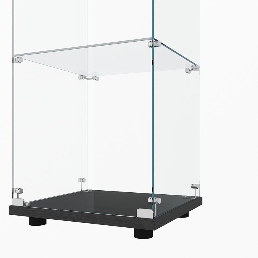 Serris 3 Tier 1 Door Glass Cabinet