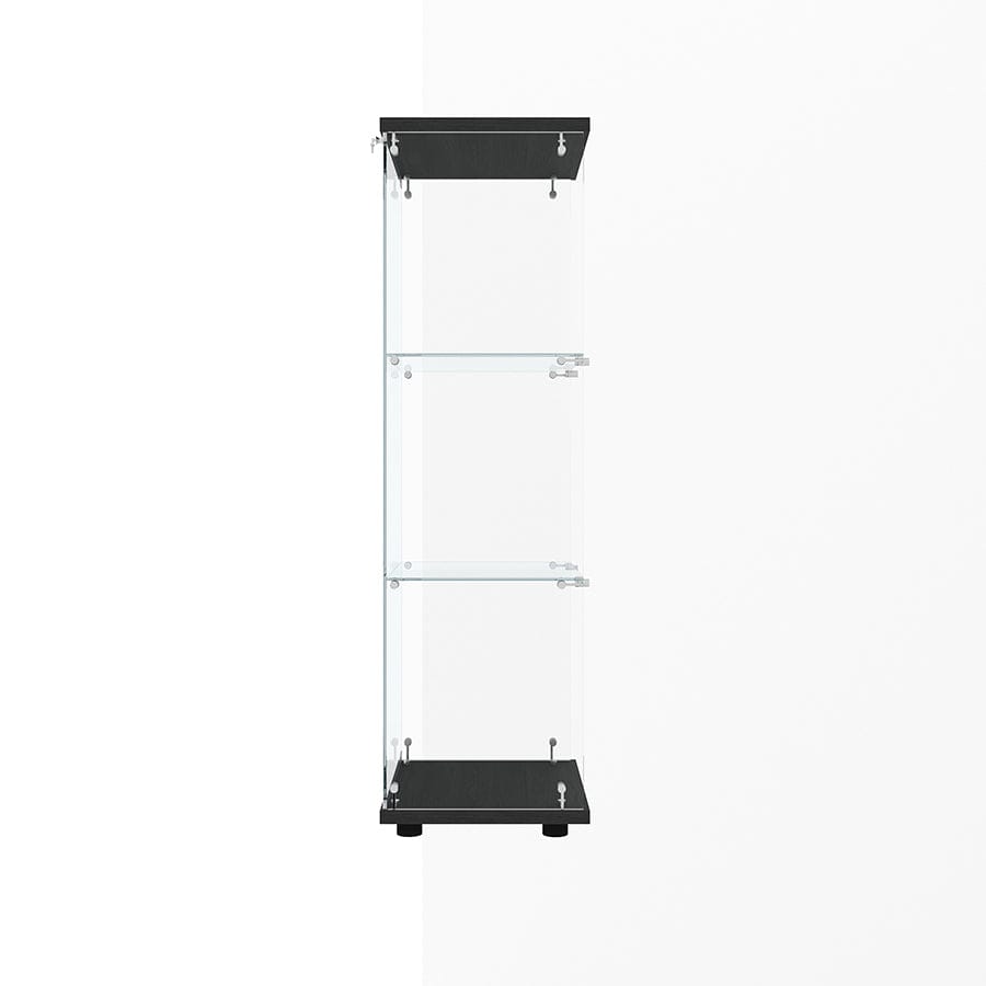Serris 3 Tier 1 Door Glass Cabinet