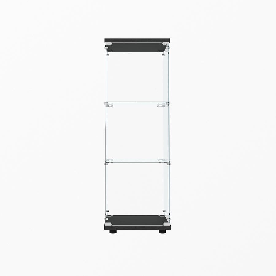 Serris 3 Tier 1 Door Glass Cabinet