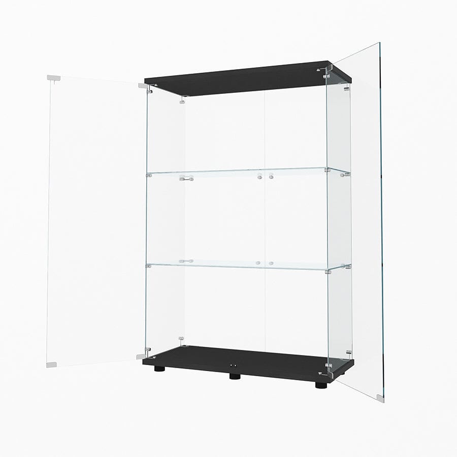Serris 3 Tier 2 Door Glass Cabinet