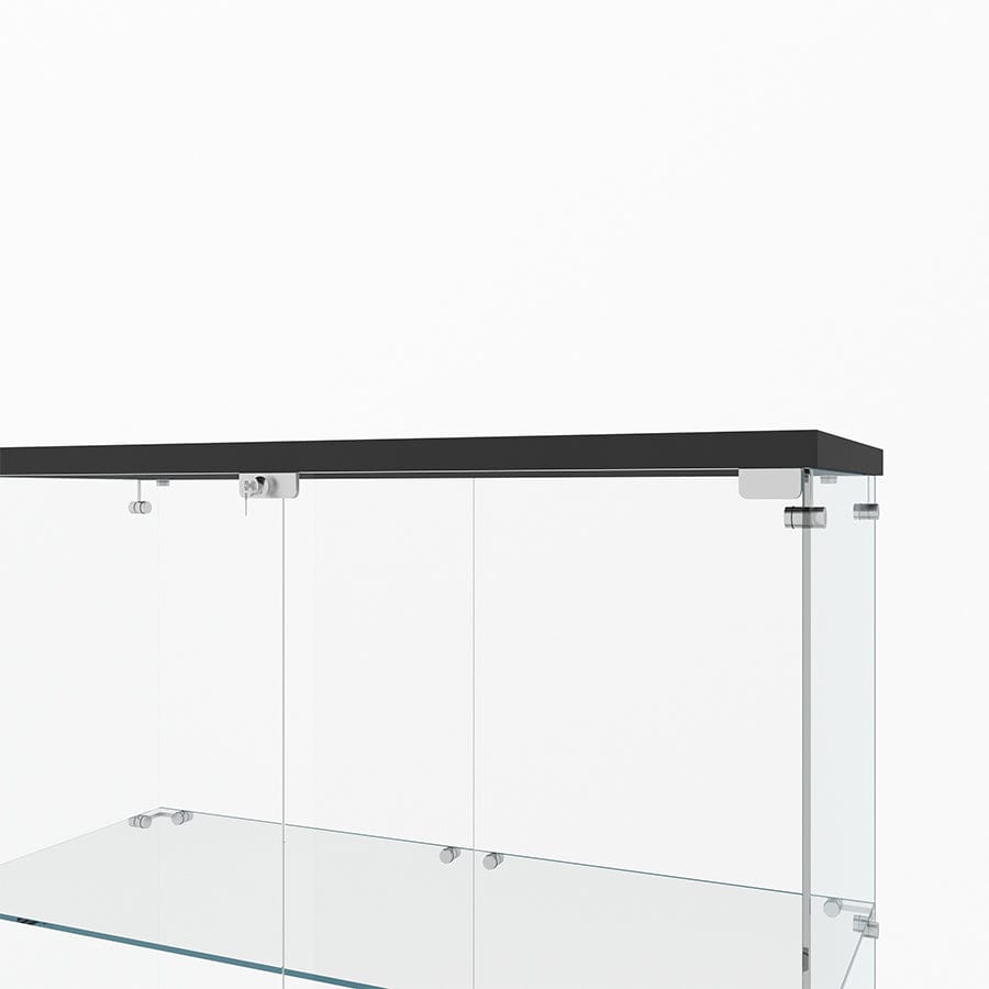 Serris 3 Tier 2 Door Glass Cabinet