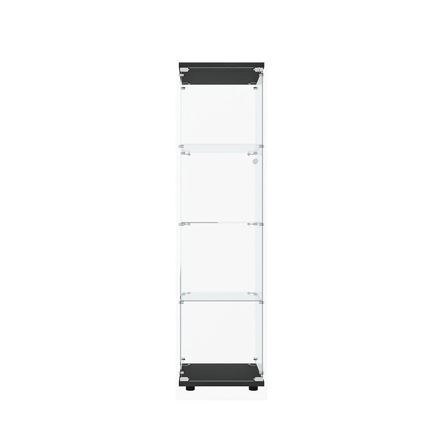 Serris 4 Tier 1 Door Glass Cabinet
