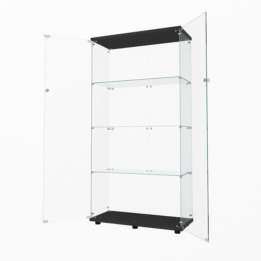 Serris 4 Tier 2 Door Glass Cabinet