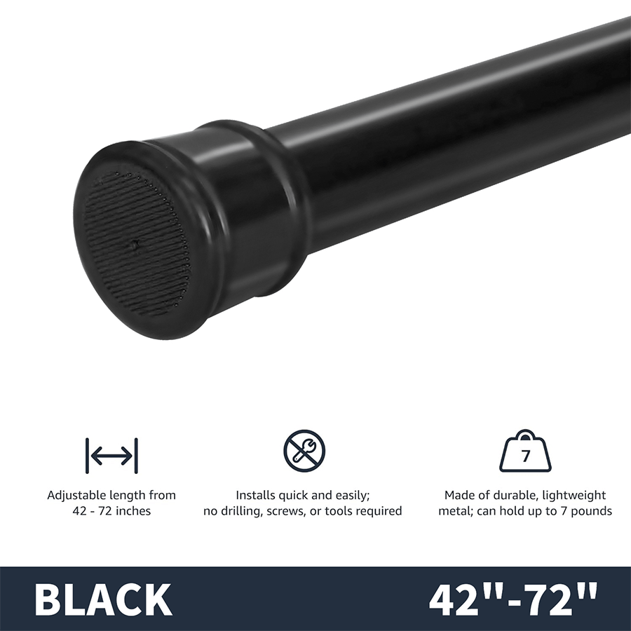 MORE SHOWER CURTAIN ROD OPTIONS Shower Curtain Tension Rod Shower Curtain Tension Rod Mandaue Foam