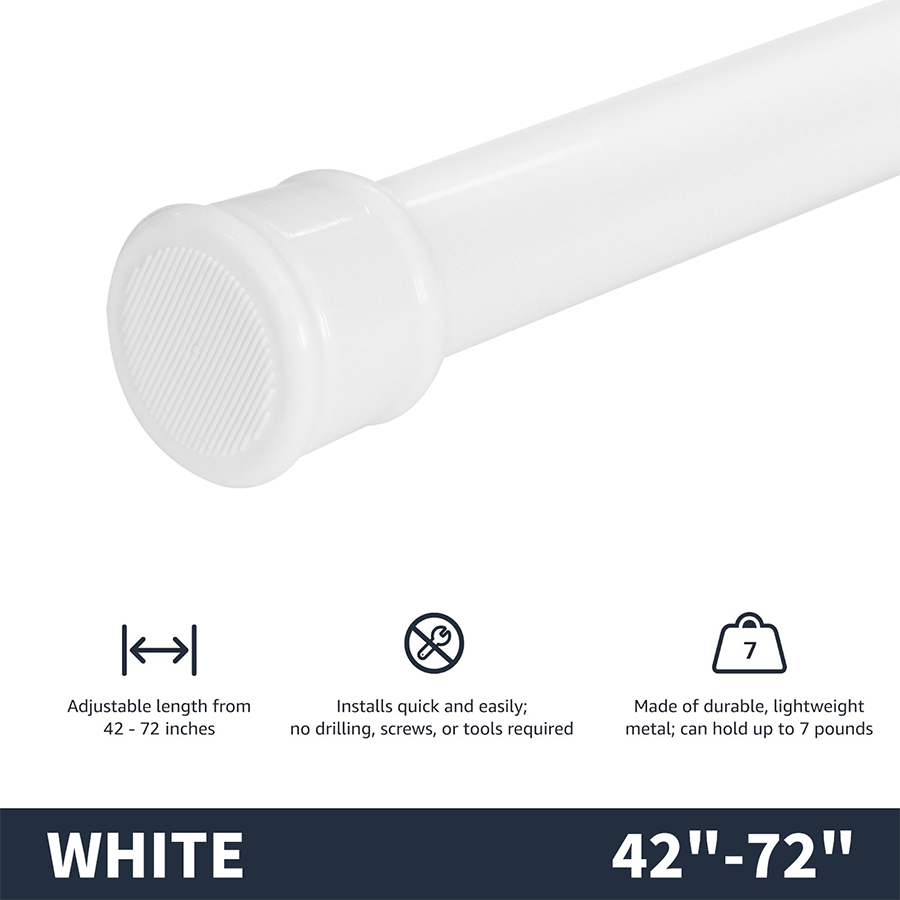 MORE SHOWER CURTAIN ROD OPTIONS Shower Curtain Tension Rod Shower Curtain Tension Rod Mandaue Foam