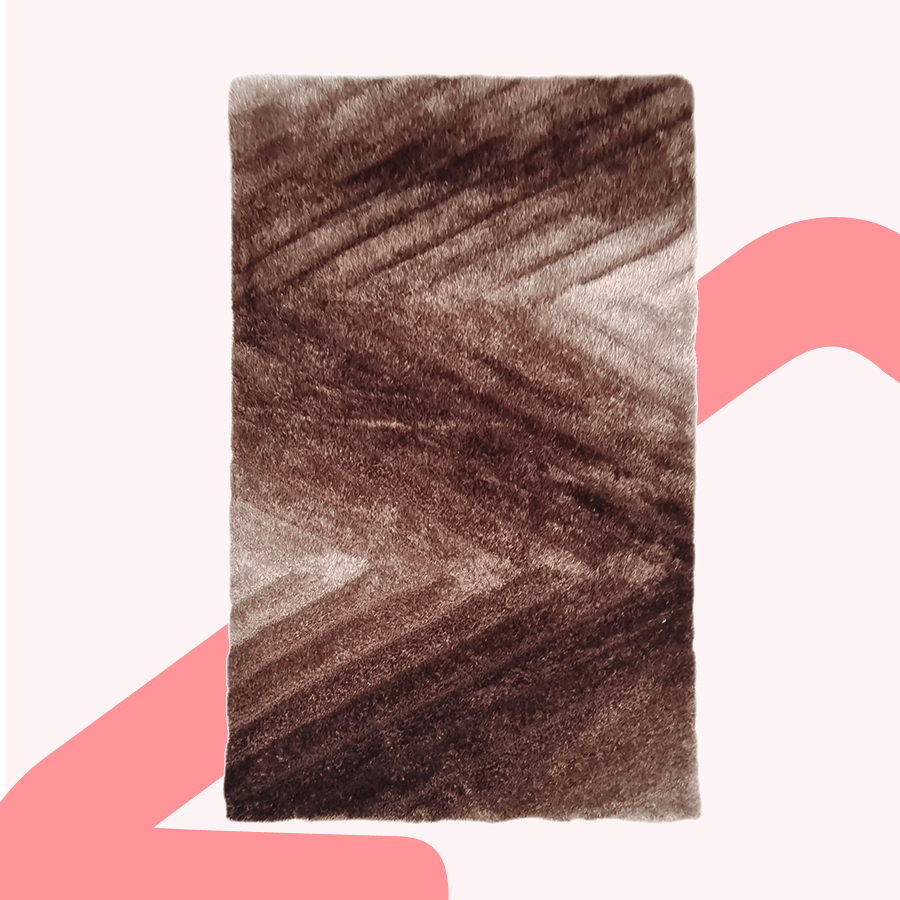 Shura Coffee Shaggy Rug