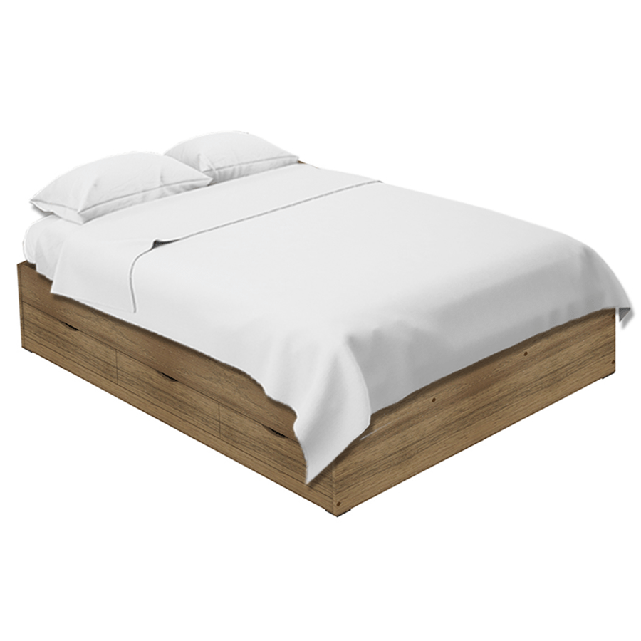 Siesta Walnut with Drawers Bed