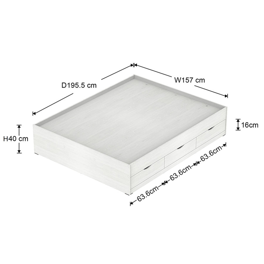 #size_Queen Bed 60x75