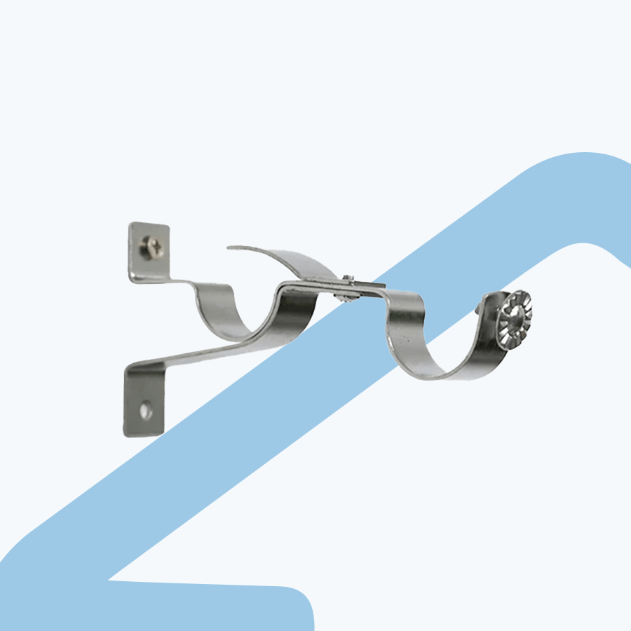 Silver Double Bracket 22mm Per Pc