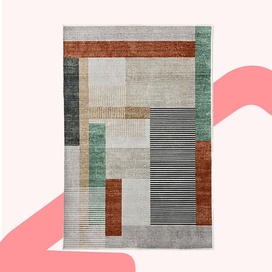 Sina Modern Muted Printed Rug