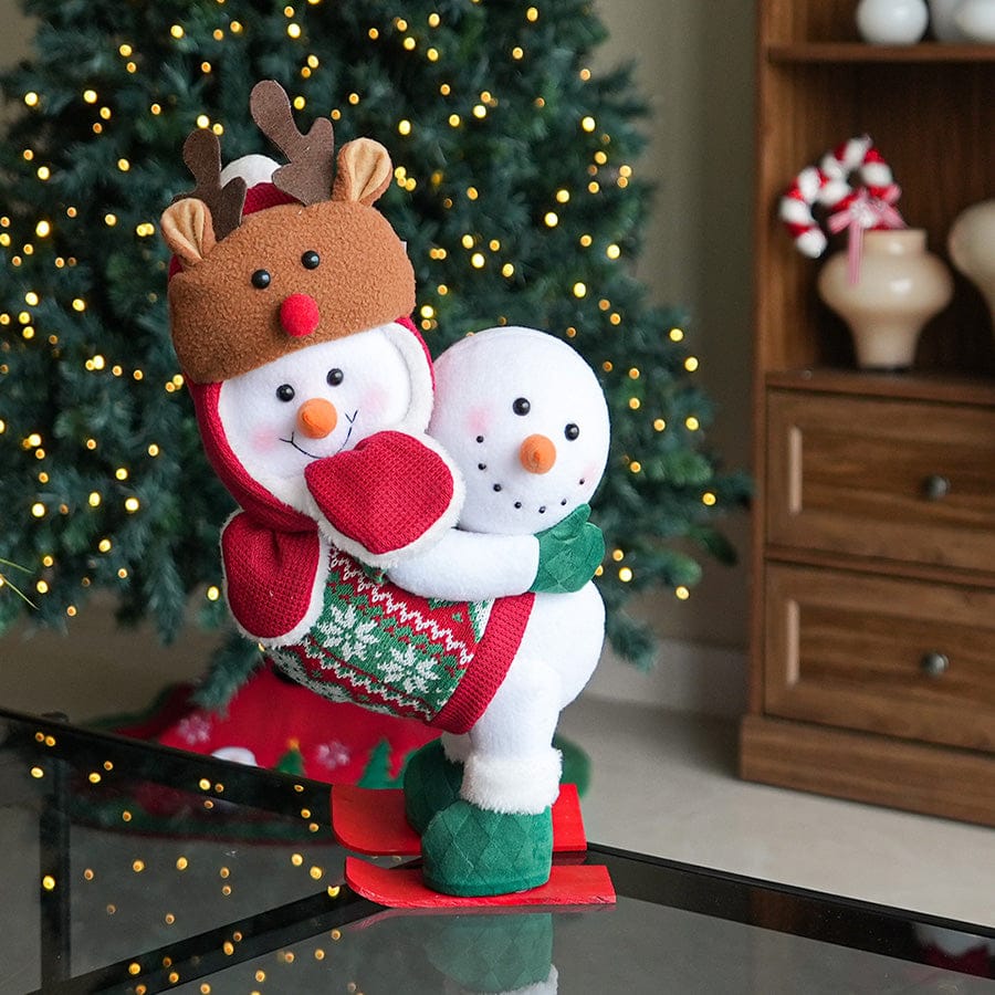 Skiing Snowman 37cm