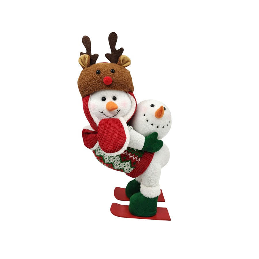 Skiing Snowman 37cm