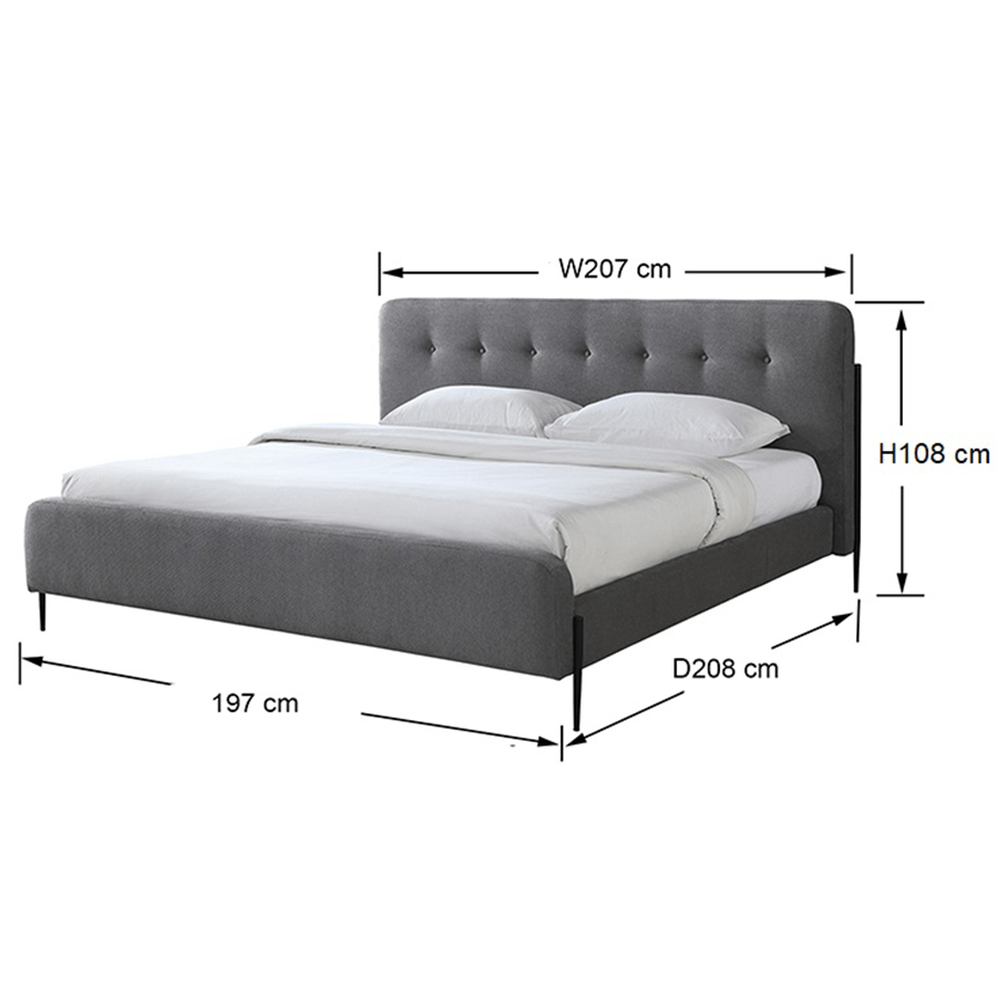 #size_King Bed 72x75