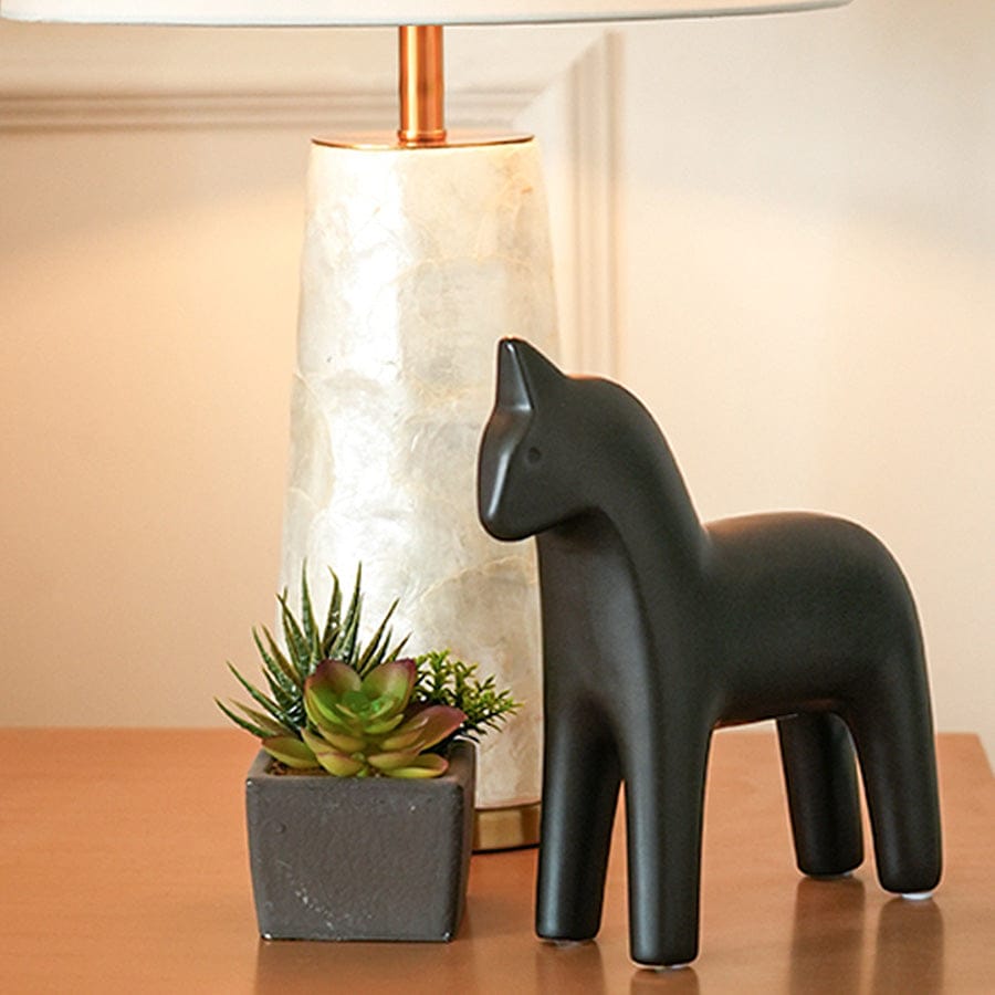 Stallion Ceramic Black Horse