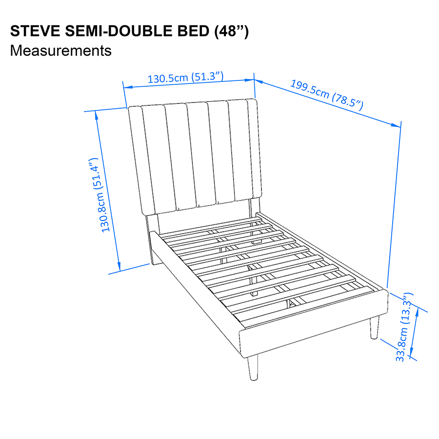 MORE STEVE OPTIONS Steve 48x75" Bed Steve 48x75" Bed Mandaue Foam