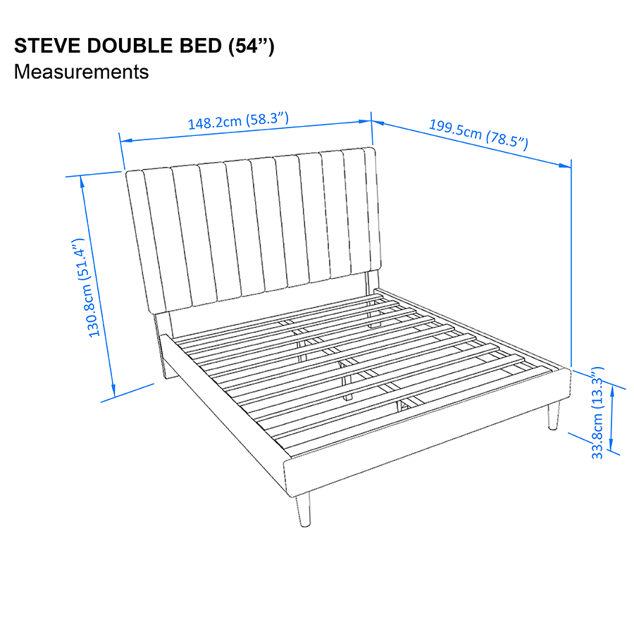 MORE STEVE OPTIONS Steve 54x75" Bed Steve 54x75" Bed Mandaue Foam