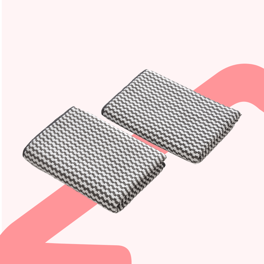 Stripe Microfiber Cleaning Towel