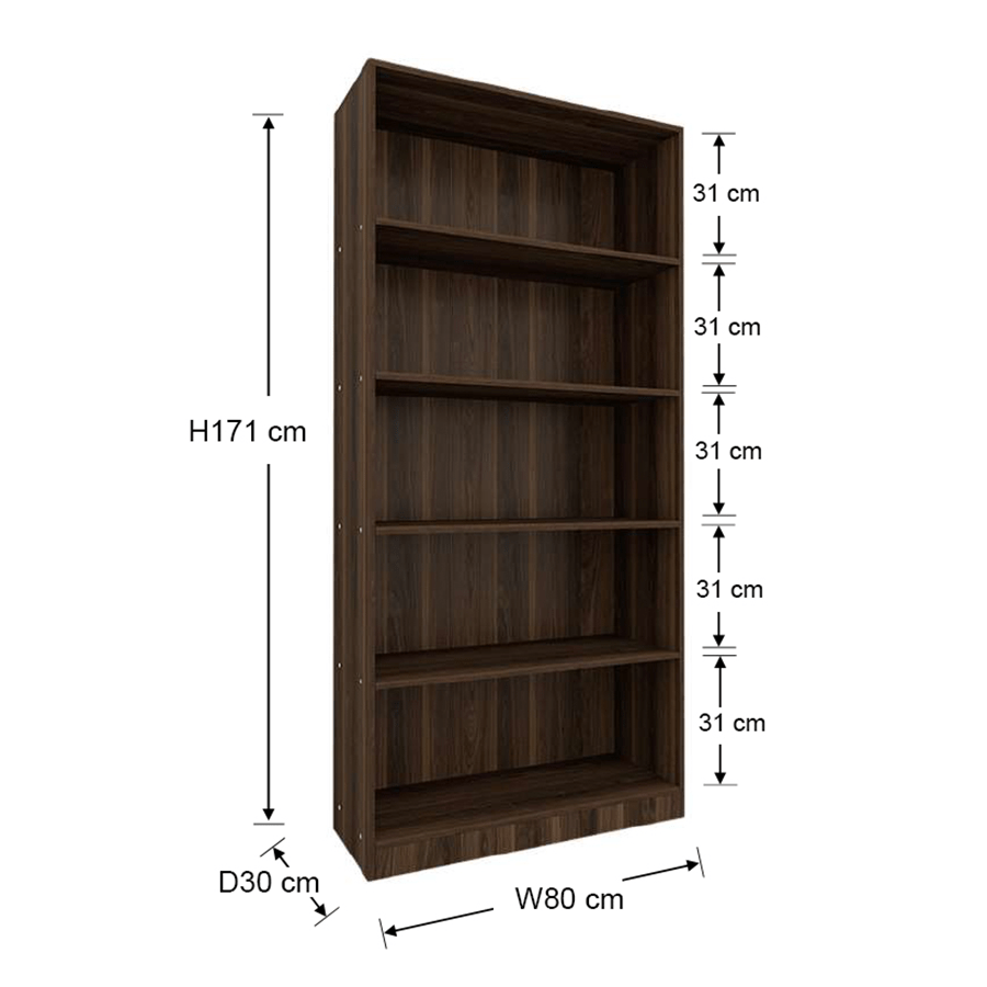 MORE STROME OPTIONS Strome 80 cm High Bookcase Strome 80 cm High Bookcase Mandaue Foam