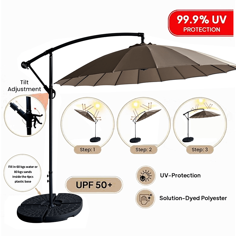 Sunny Hanging Umbrella Sunny Hanging Umbrella Taupe Mandaue Foam