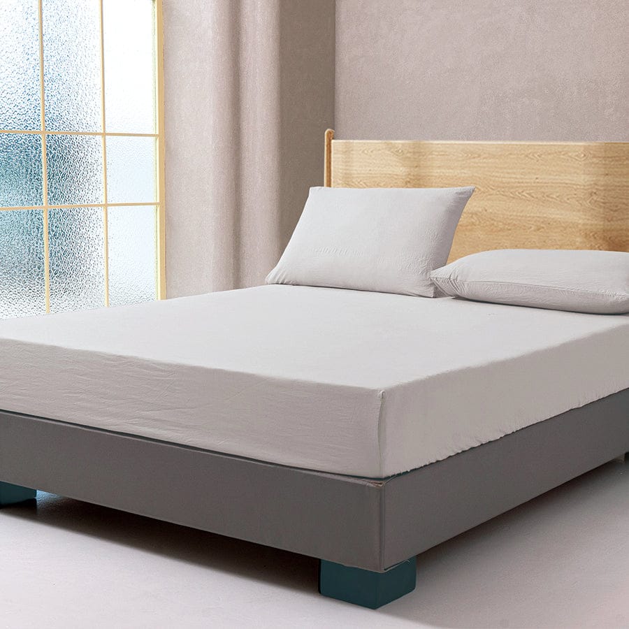 Super Soft Cloud Gray Fitted Sheet