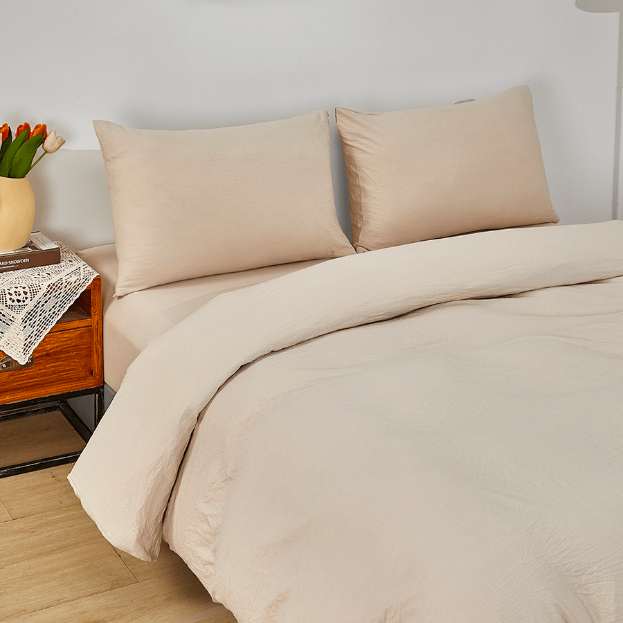 MORE SOFT OAT LINEN OPTIONS Super Soft Oat 4pc Sheet Set Super Soft Oat 4pc Sheet Set Mandaue Foam