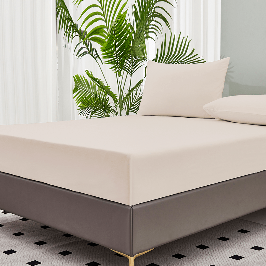 MORE SOFT OAT LINEN OPTIONS Super Soft Oat Fitted Sheet Super Soft Oat Fitted Sheet Mandaue Foam