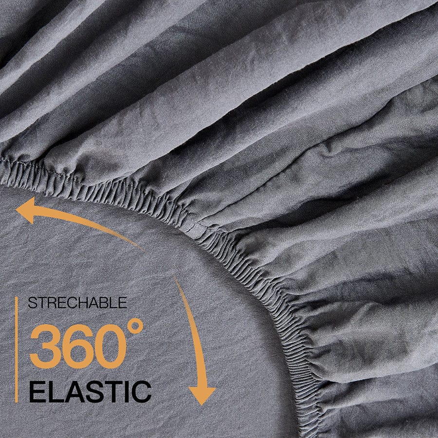 Super Soft Pewter 4pc Sheet Set