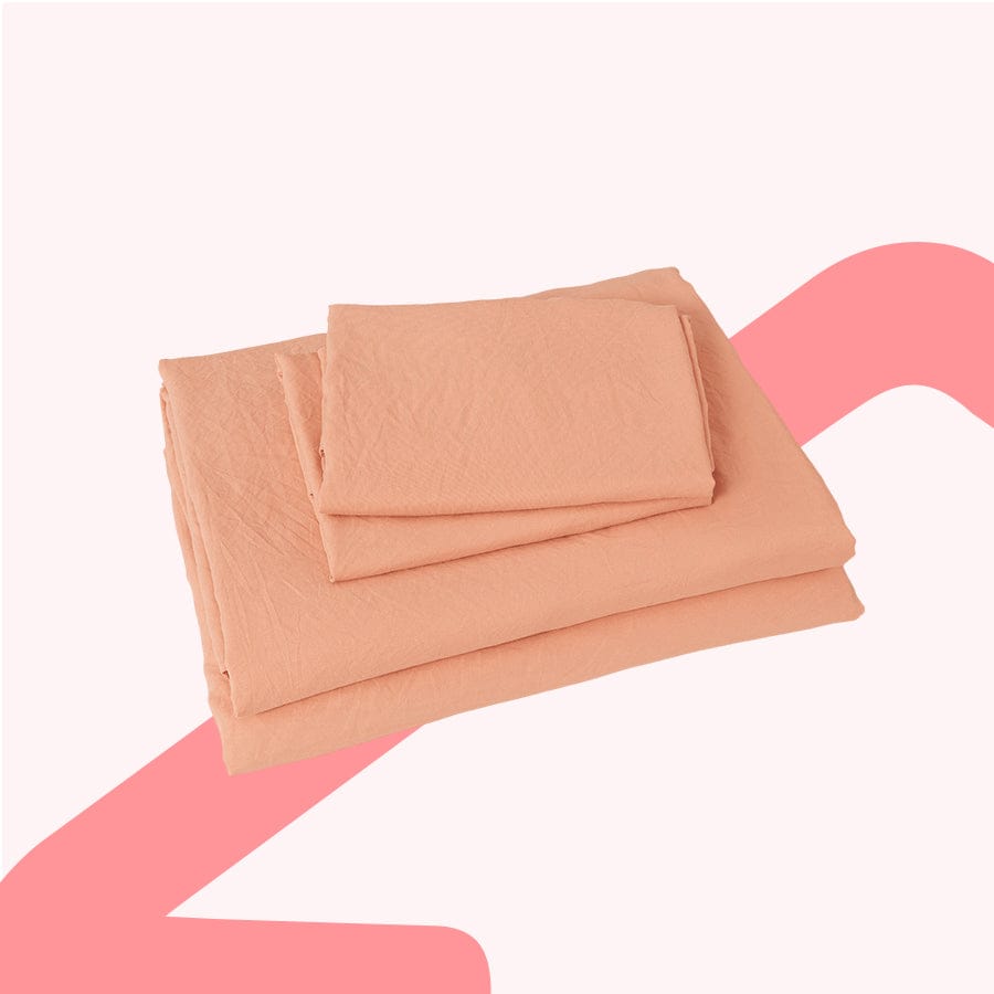 Super Soft Pink Sand 4pc Sheet Set