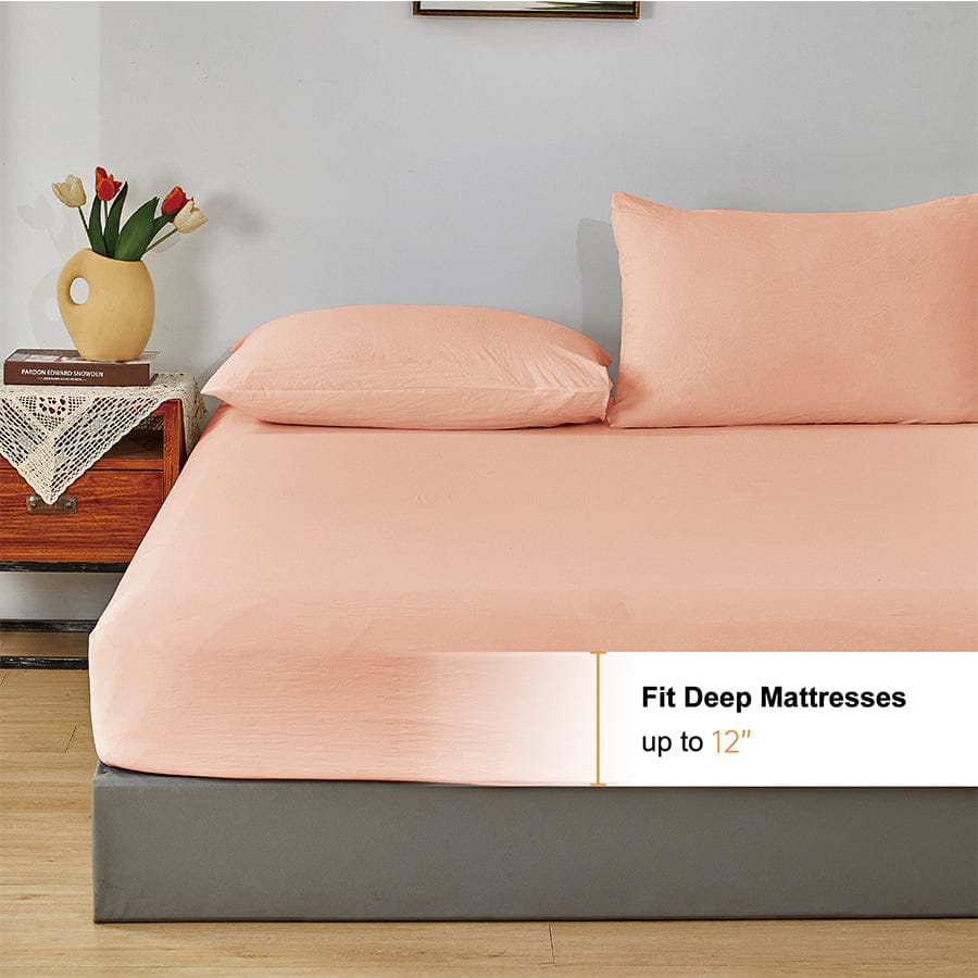 Super Soft Pink Sand Fitted Sheet